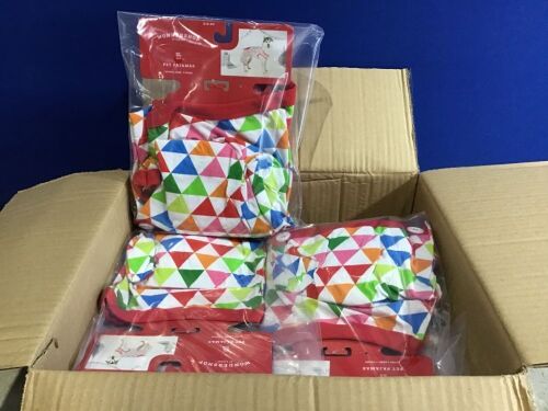Case of (12) Colorful Triangle Print Pet Pajamas, Size XL  - Lot 891
