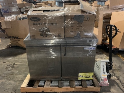 Prep Table, and (2) Meat Slicers. Untested - Lot 247