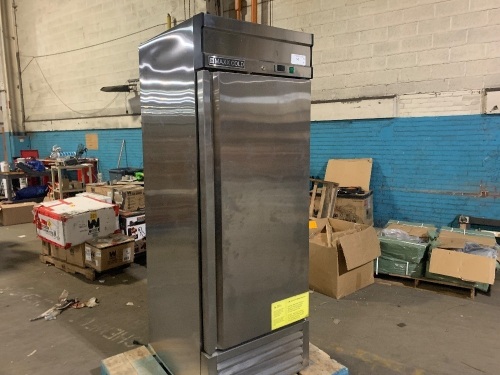 Maxx Cold MXSF-23FDHC 27" Single Door Reach-In Freezer in Stainless Steel, Bottom Mount. Does Not Get Cold. For Repair or Parts - Lot 226