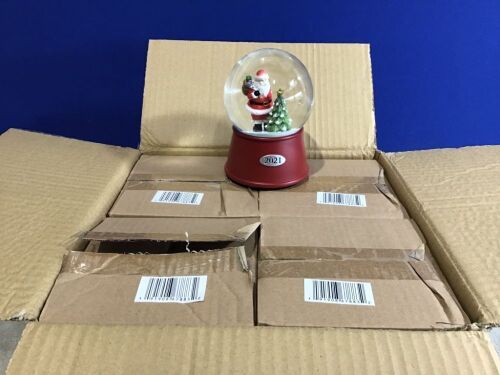 Case of (4) 2021 Santa Claus Musical Snow Globes  - Lot 1176
