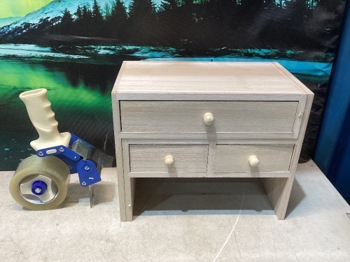 Unfinished Drawer Storage 2 Piece Set.  - Lot 513