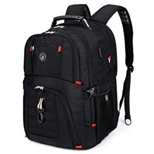 Extra Large 52L Travel Laptop Backpack with USB Charging Port Fit 17 Inch Laptops - Lot 385