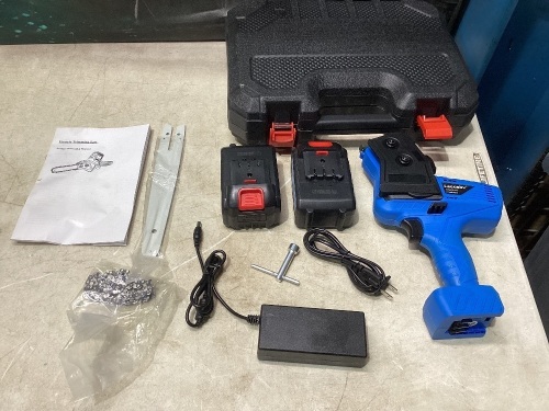 8 Inch Cordless Chainsaw, Brushless Motor, 21V 3.0Ah Battery - Lot 1024