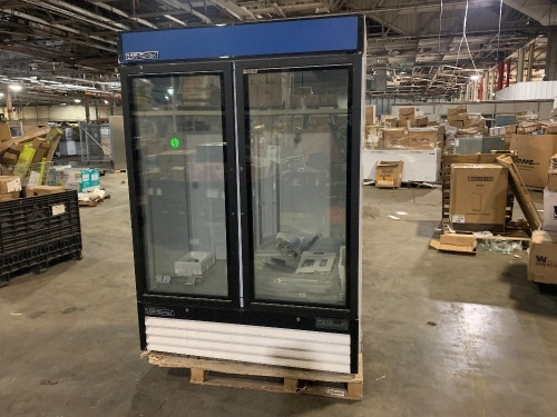 LSR Refrigeration Sliding Door Lab Refrigerator, 48 cu. ft. Untested due to 230V Plug, but Appears New - Lot 1201