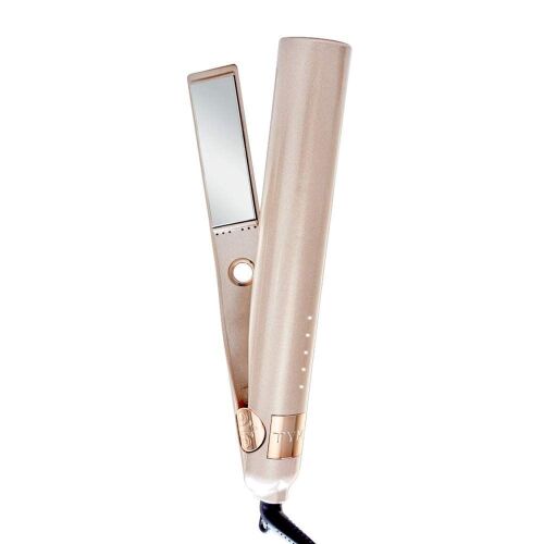 TYME Iron Pro 2-in-1 Hair Curler and Straightener with 5 Adjustable Heat Settings and Titanium Plates  - Lot 387