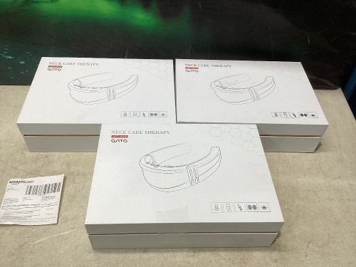 Set of (3) Neck Massager F.D.A-Cleared Neck Massage for Neck Pain Relief with 9 Modes 50 Intensities - Lot 1051