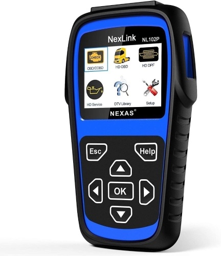 Heavy Duty Truck Scan Tool NL102 Plus Auto Scanner with DPF/Sensor Calibration/Oil Reset + Check Engine for Cars; Truck & Car 2 in 1 Code Reader - Lot 260