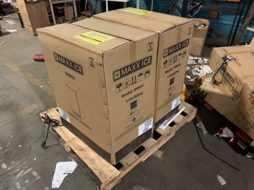 Lot of (2) Maxx Cold MIM50 Ice Makers. Untested - Lot 449