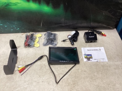 Podofo Wireless 7" TFT LCD Vehicle Rear View Monitor Waterproof Backup Camera - Lot 313