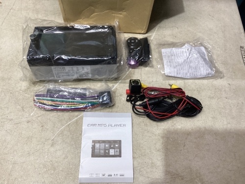 7‘’ Stereo Touch Screen with Bluetooth FM Radio MP3 MP5/TF/USB/AUX,Remote Control,Rear View Camera - Lot 1021