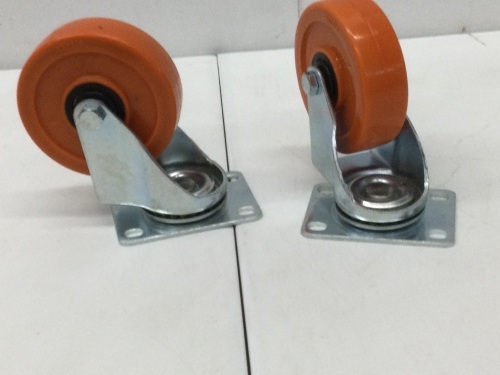 285-Pound Capacity Double Ball-Bearing Polyurethane Swivel Plate Caster,Appears New - Lot 338