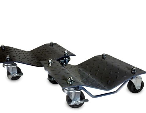 WEN 73017T 3000-Pound Capacity Vehicle Dollies with Brakes, Two Pack,appears new