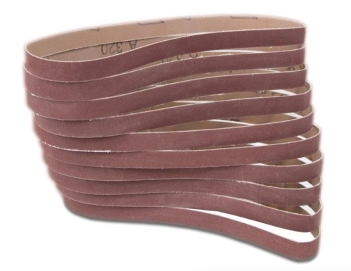 WEN 6307SP80 80-Grit 1/2 x 18-Inch Sanding Belt Sandpaper (10 Pack), Appears New - Lot 439