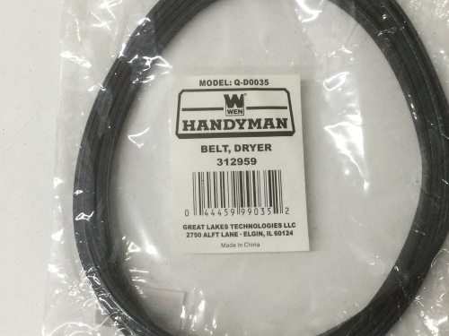 Dryer Drive Belt (OEM part number 312959),Appears New - Lot 570