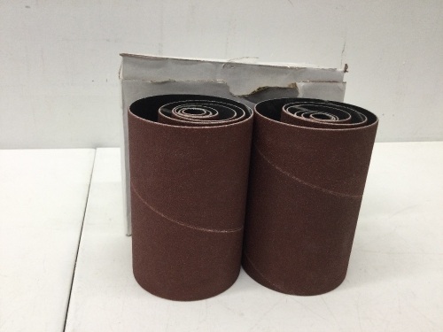 Spindle Sanding Sleeves Combo Pack, 120-Grit, 12-Pack,Appears New - Lot 744