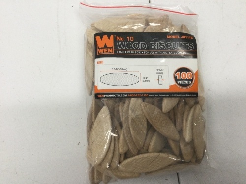 FSC-Certified Birch Wood Biscuits for Woodworking, 100 Pack,New - Lot 803