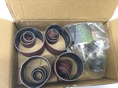 16-Piece Replacement Sanding Drum Sandpaper Kit, Assorted Grits,E-Commerce Return - Lot 809