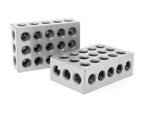  25 x 50 x 75 mm Steel-Hardened Metric Precision 123 Blocks, Two Pack,Appears New - Lot 843
