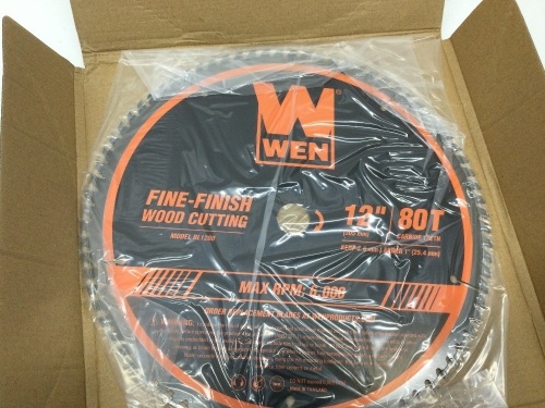 12-Inch 80-Tooth Fine-Finish Professional Woodworking Saw Blade for Miter Saws and Table Saws,New