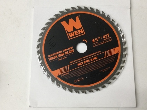 6.5-Inch 42-Tooth Carbide-Tipped Thin-Kerf Professional ATAFR Track Saw Blade,Appears new