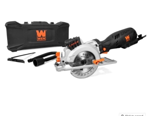 4-1/2-Inch Beveling Compact Circular Saw with Laser and Carrying Case,Appears New