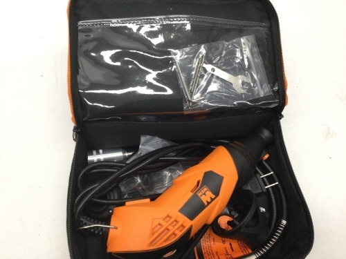 1.4-Amp High-Powered Variable Speed Rotary Tool with Cutting Guide, LED Collar, 100+ Accessories, Carrying Case and Flex Shaftnew