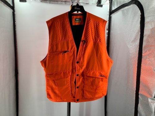 Men's Insualted Orange Hunting Vest, XL, Appears New - Lot 193