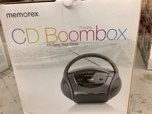 Lot of (2) Memorex CD Boombox, Appears New/Box Damaged - Lot 242