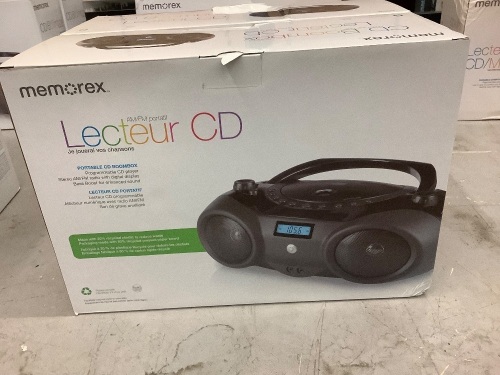 Lot of (2) AM/FM Portable CD Player, Appears New/Box Damaged - Lot 245a