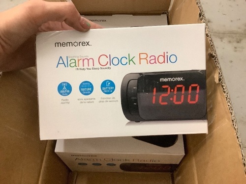 Lot of (4) Memorex Alarm Clock Radio, Appears New/Box Damaged - Lot 257