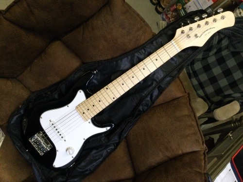Kids Electric Guitar with Strap, Stings, and Pick, Ecommerce Return - Lot 265