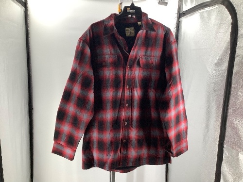 Red Head Men's Flannel, Large, Appears New - Lot 336