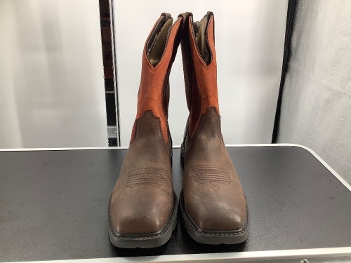 Ariat Men's Groundbreaker Wide Square toe Steel Toe Boots, 13, Appears New, Some Surface Scuffs - Lot 358