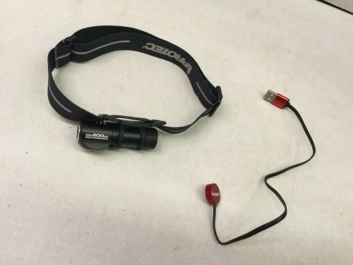 Iprotec Pro 600RD Rechargeable Headlamp, Powers on, Ecommerce Return - Lot 443