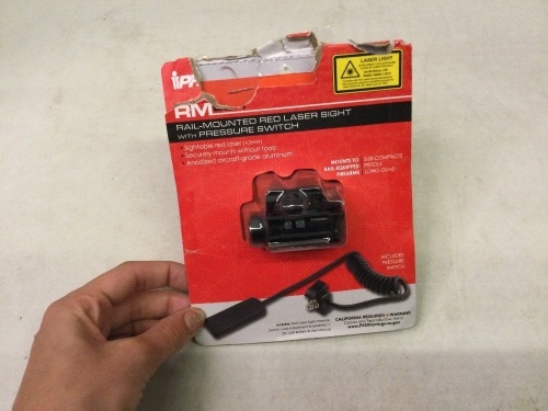 Iprotec Rail Mounted Red Laser Sight with Pressure Switch, Ecommerce Return - Lot 457