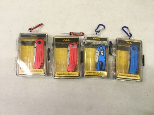 Lot of (4) Outdoor Essentials Kit, Missing Flashlights, Ecommerce Return - Lot 458