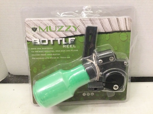Muzzy Bottle Reel, Ecommerce Return, Piece Missing - Lot 495