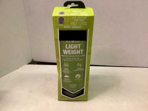 Light Weight Mens Crew Long Sleeve, 2XLT, Appears New - Lot 621
