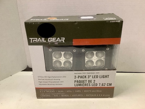 Trail Gear, 2-pack 3" Led Light, Appears New - Lot 625