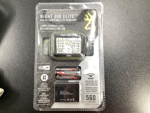 Night Gig Elite USB Rechargeable LED Headlamp, Appears New - Lot 558