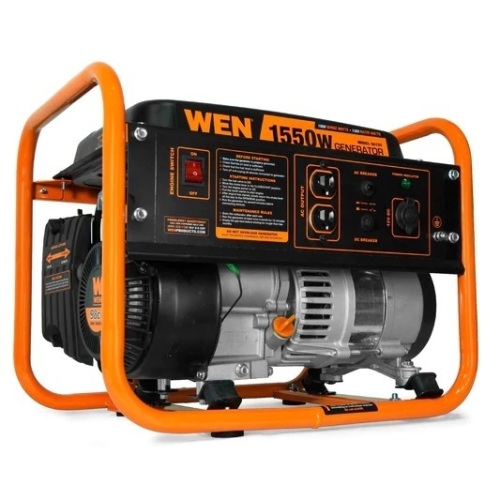 4-Stroke 98cc 1550-Watt Portable Power Generator, CARB Compliant - Lot 100