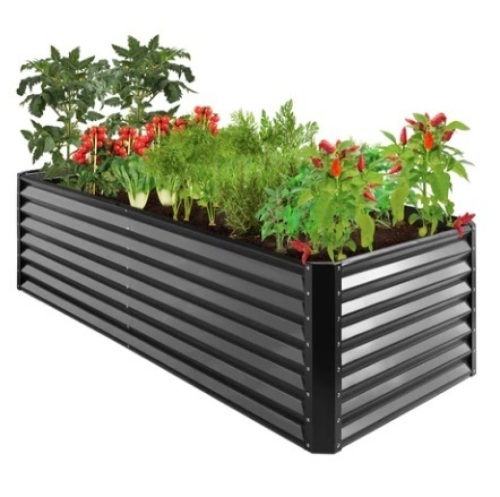Outdoor Metal Raised Garden Bed, 8x4x2ft - Lot 220