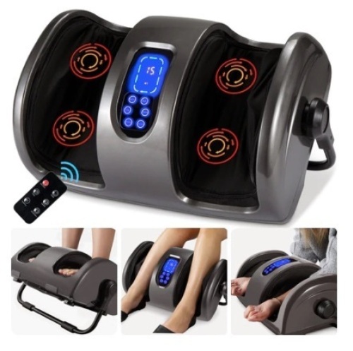 Reflexology Shiatsu Foot Massager, Gray - Lot 224