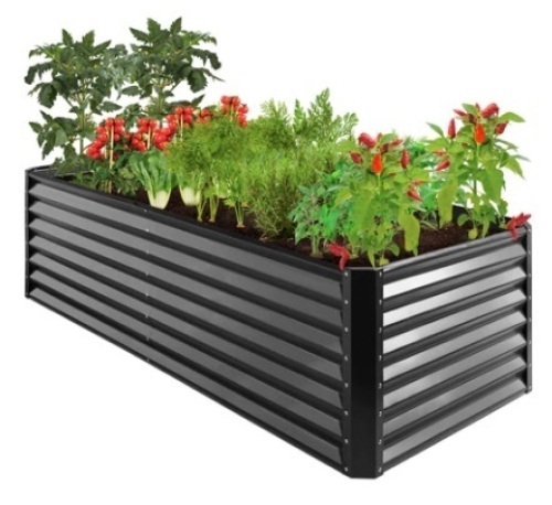 Outdoor Metal Raised Garden Bed, 8x4x2ft - Lot 247