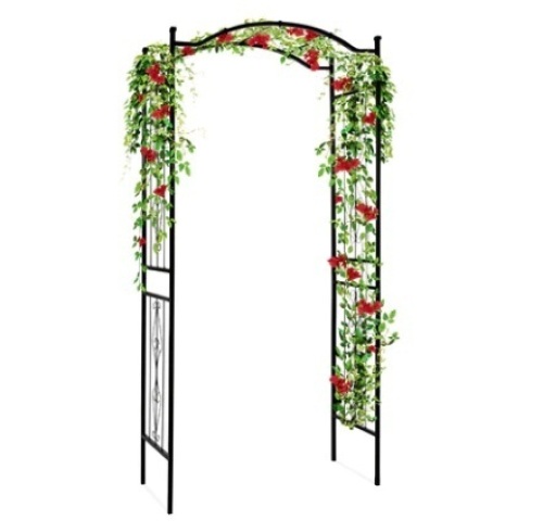 Steel Garden Arch Arbor Trellis, 92in - Lot 257