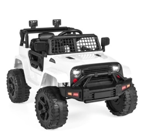 12V Kids Ride-On Truck, White - Lot 262