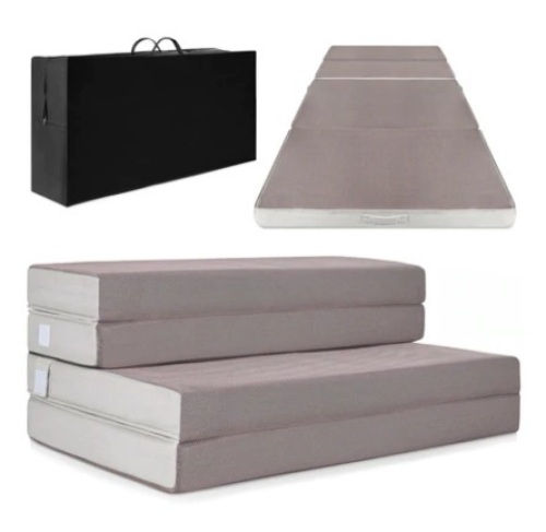 Twin Folding Portable Mattress Topper, 4in - Lot 285