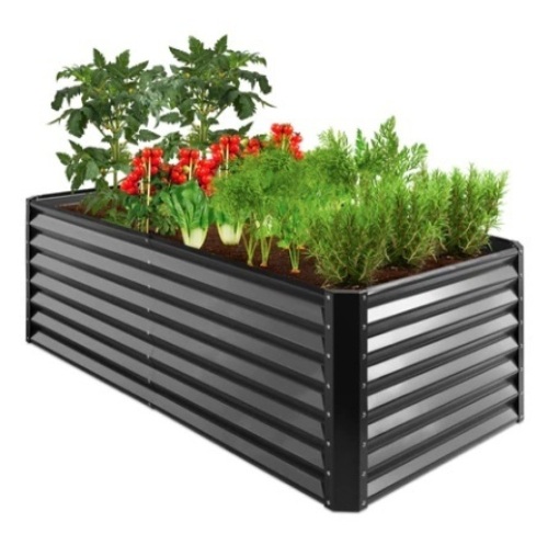 Outdoor Metal Raised Garden Bed, 6x3x2ft - Lot 306
