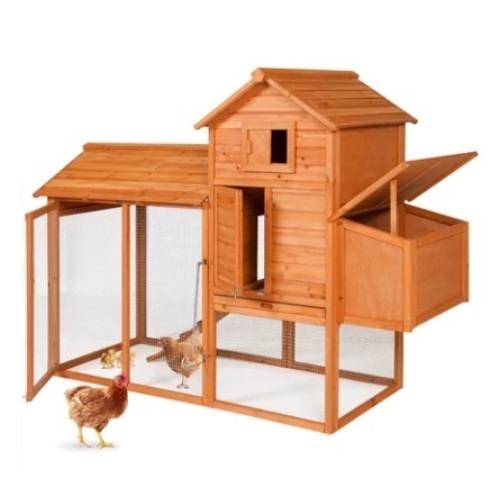 Multi-Level Wooden Chicken Coop, 80in - Lot 352