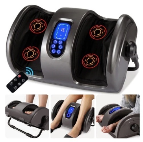 Reflexology Shiatsu Foot Massager, Gray - Lot 356